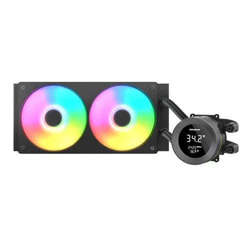 Cougar Poseidon Vistek ARGB 240mm CPU Liquid Cooler with Digital Display Black – TechCure India