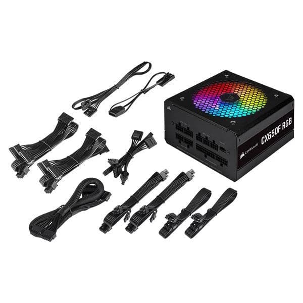 CORSAIR CX650F RGB 80+ Bronze Fully Modular Power Supply (650 W) - 6