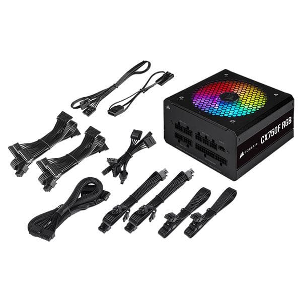 CORSAIR CX750F RGB 80+ Bronze Fully Modular Power Supply (750 W) - 5