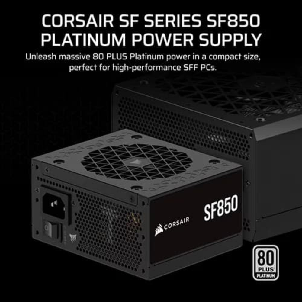 CORSAIR SF850 850W 80+ Platinum Fully Modular ATX 3.1 SFX Power Supply - 5