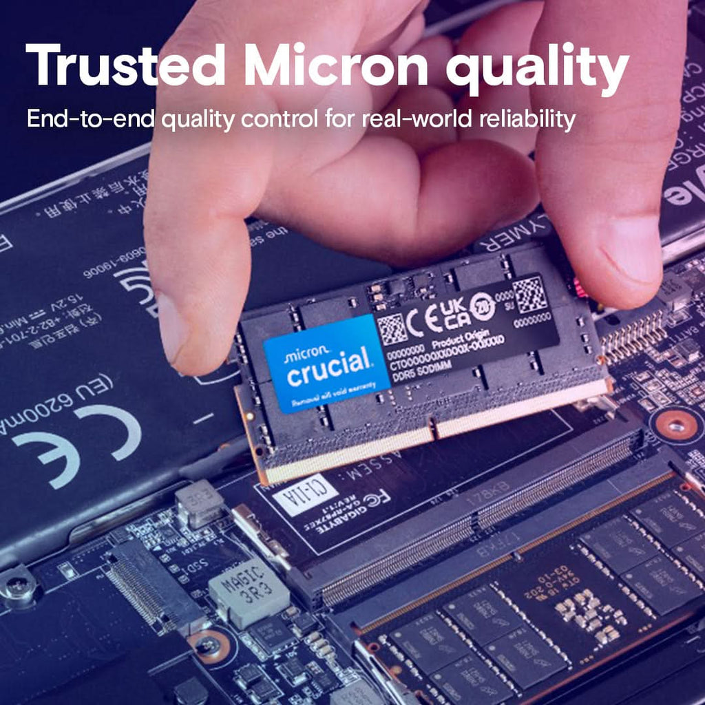 Crucial 16GB DDR5-5600 MHz SODIMM Laptop Ram CT16G56C46S5 – TechCure India