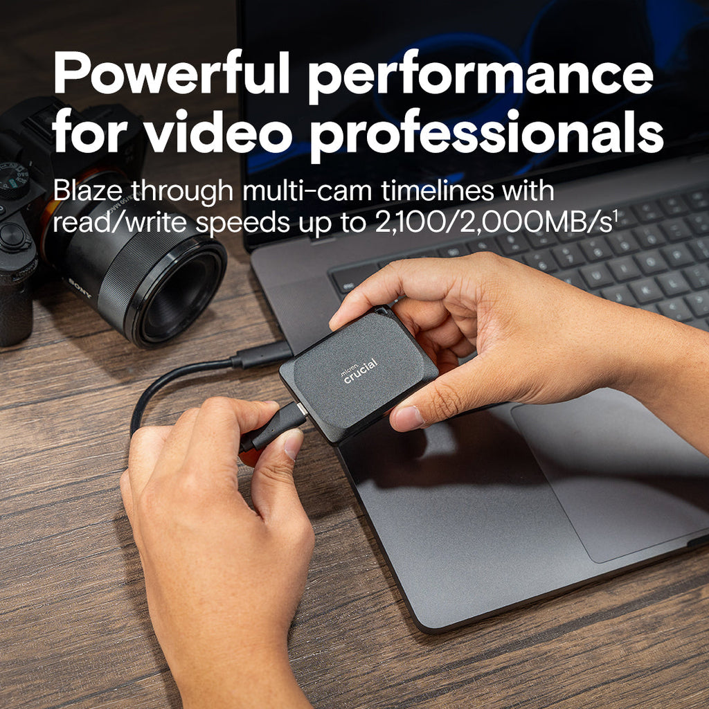 CRUCIAL X10 PRO 2TB PORTABLE SSD CT2000X10PROSSD9 – TechCure India