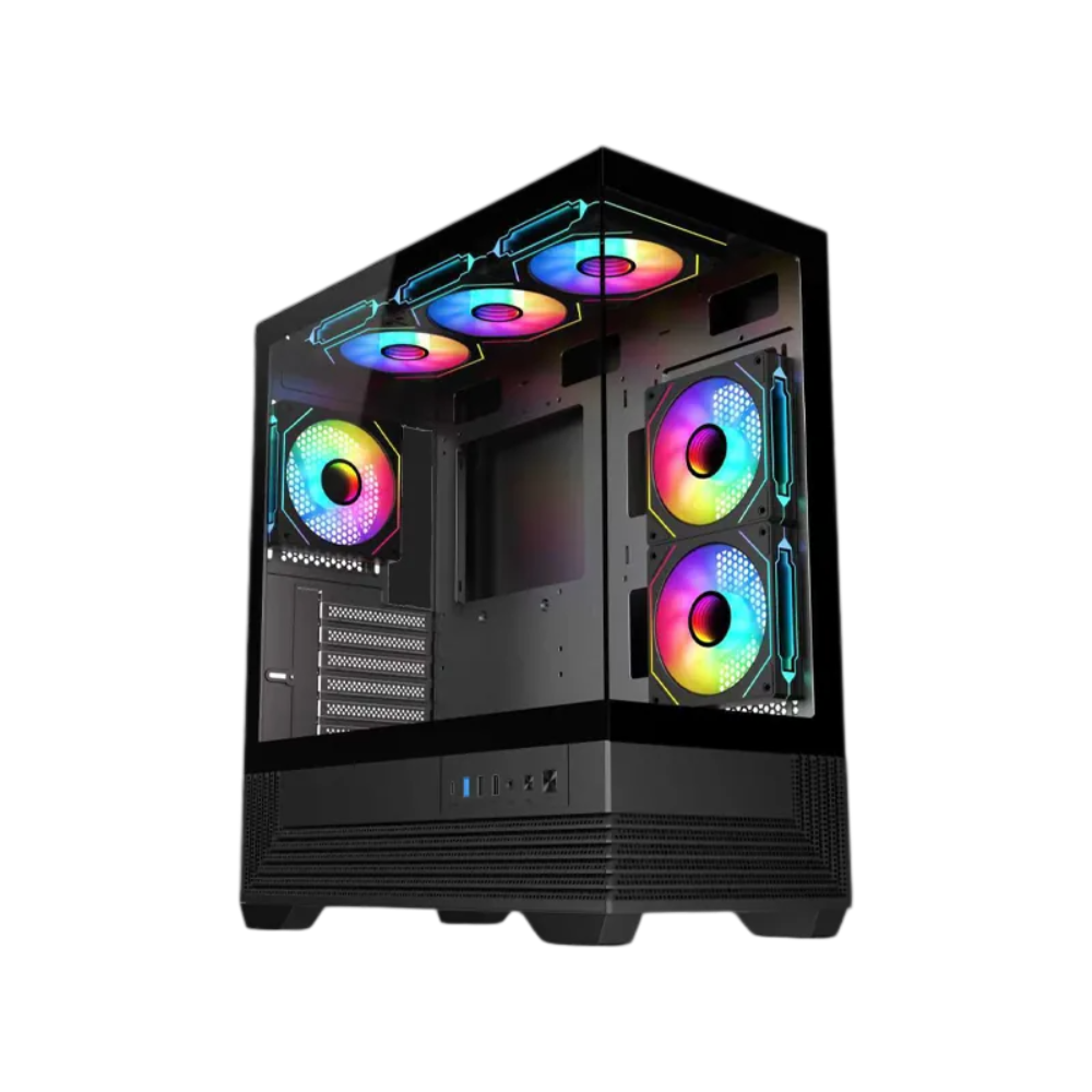 KARNAGE Crusader ARGB ATX Mid Tower Cabinet ( Black ) – TechCure India