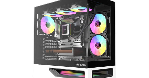Ant Esports Crystal Spectra Mid Tower Gaming Cabinet - Black – TechCure India