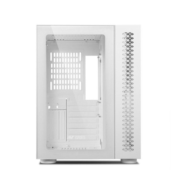 Ant Esports Crystal White RGB Gaming Cabinet – TechCure India