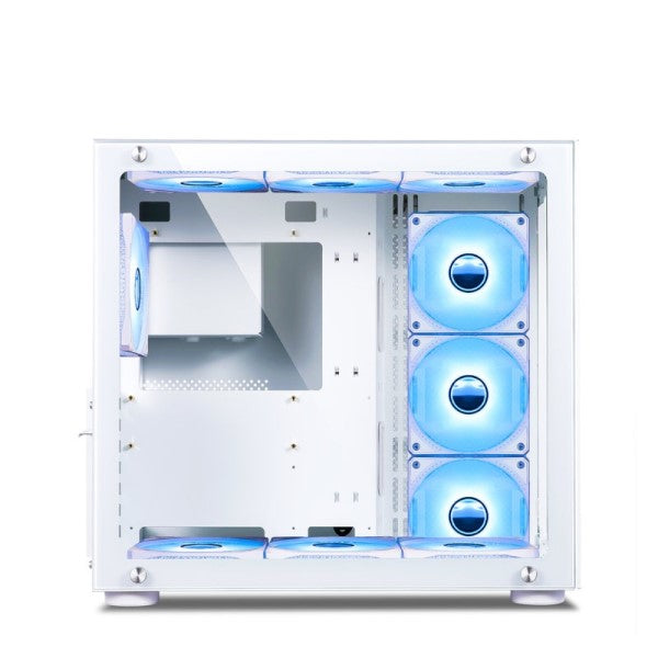 Ant Esports Crystal White RGB Gaming Cabinet – TechCure India
