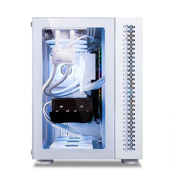 ANT ESPORTS Crystal ARGB EATX Mid Tower Cabinet (White) - 4