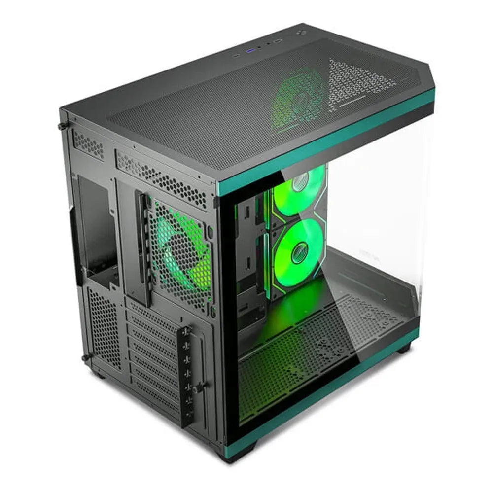 ANT ESPORTS Crystal X11 ARGB ATX Mid Tower Cabinet (Green) - 3