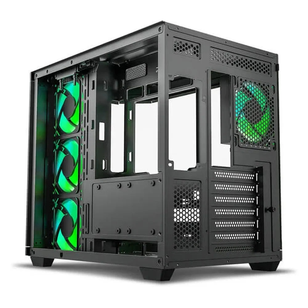 ANT ESPORTS Crystal X11 ARGB ATX Mid Tower Cabinet (Green) - 4