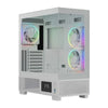 ANT ESPORTS Crystal X3 LCD ARGB ATX Mid Tower Cabinet ( White )