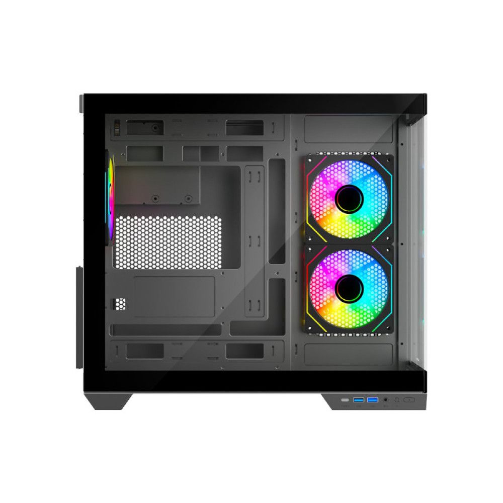 ANT ESPORTS Crystal X4 ARGB ATX Mini Tower Cabinet (Grey) - 3