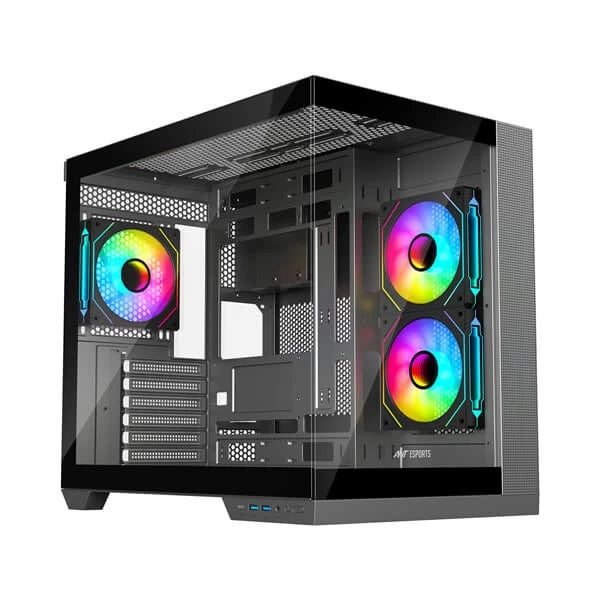 Ant Esports Crystal X4 ARGB Dual-Chamber Gaming Cabinet – TechCure India