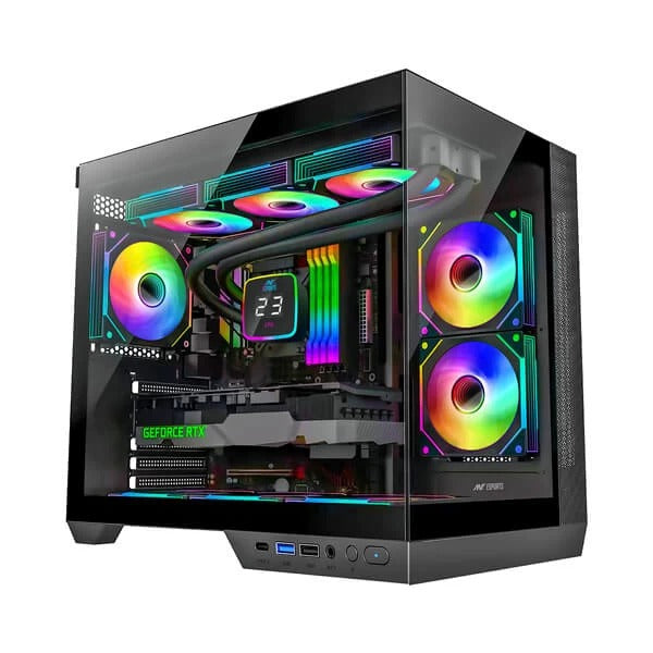 Ant Esports Crystal X4 ARGB Dual-Chamber Gaming Cabinet – TechCure India