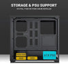 ANTESPORTS Crystal X6 Lite ARGB EATX Mid Tower Cabinet ( Black ) - 3