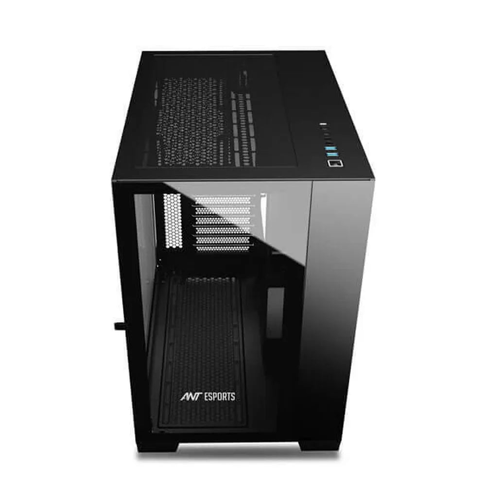 ANT ESPORTS Crystal XL ATX Mid Tower Cabinet (Black) - 2