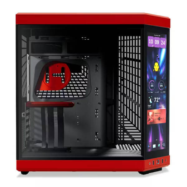 HYTE Y70 TOUCH INFINITE DUAL CHAMBER ATX MID-TOWER CABINET RED-BLACK (CS-HYTE-Y70TI-RB) – TechCure India