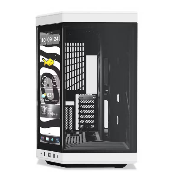 HYTE Y70 TOUCH INFINITE DUAL CHAMBER ATX MID-TOWER CABINET WHITE-BLACK (CS-HYTE-Y70TI-WB) – TechCure India