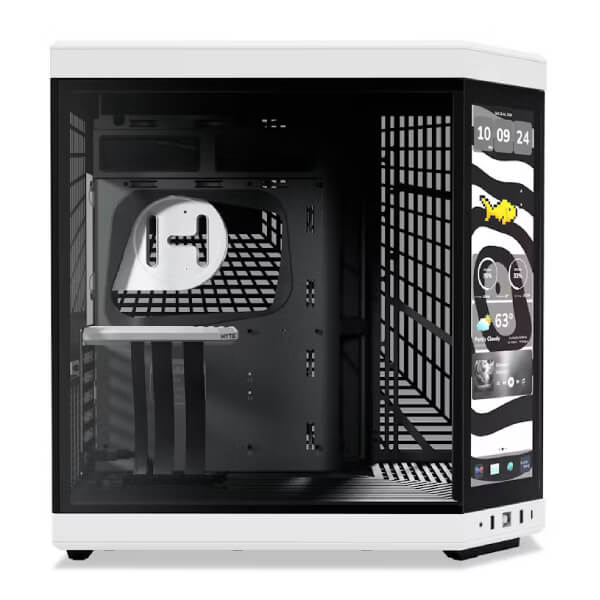 HYTE Y70 TOUCH INFINITE DUAL CHAMBER ATX MID-TOWER CABINET WHITE-BLACK (CS-HYTE-Y70TI-WB) – TechCure India