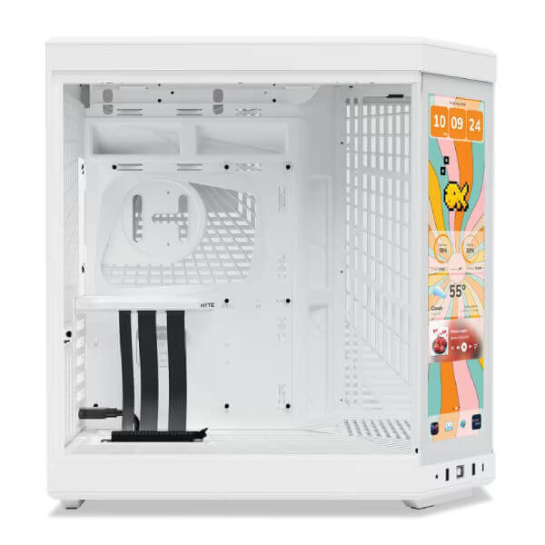 HYTE Y70 TOUCH INFINITE (E-ATX) MID TOWER CABINET (SNOW WHITE) CS-HYTE-Y70TI-WW – TechCure India