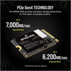 CORSAIR MP600 Mini 1TB M.2 NVME Gen4 Internal Solid State Drive ( SSD ) - 3