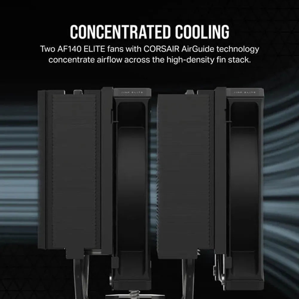 CORSAIR A115 Twin Tower 140mm Dual Tower CPU Air Cooler (Black) - 5