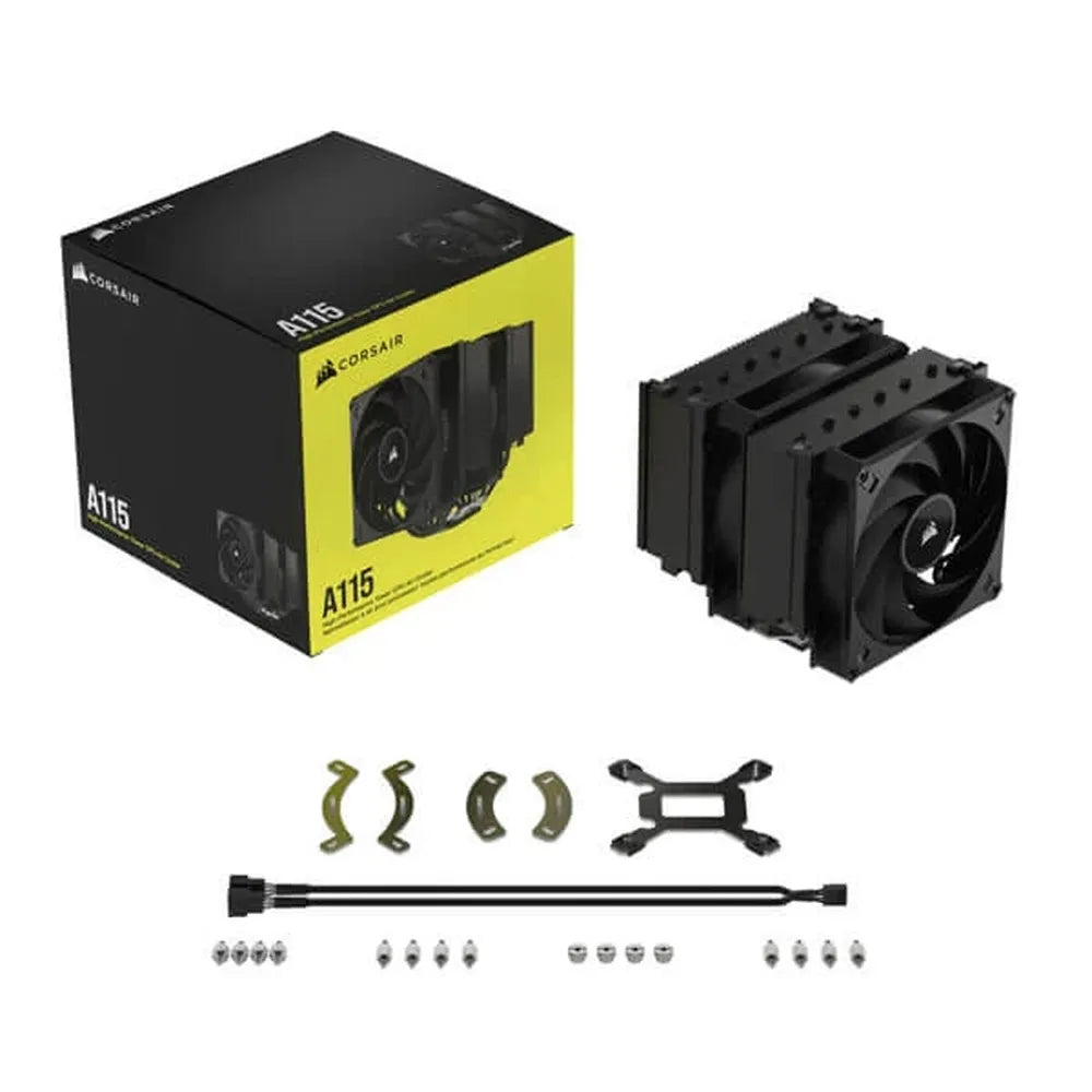 CORSAIR A115 Twin Tower 140mm Dual Tower CPU Air Cooler (Black) - 6
