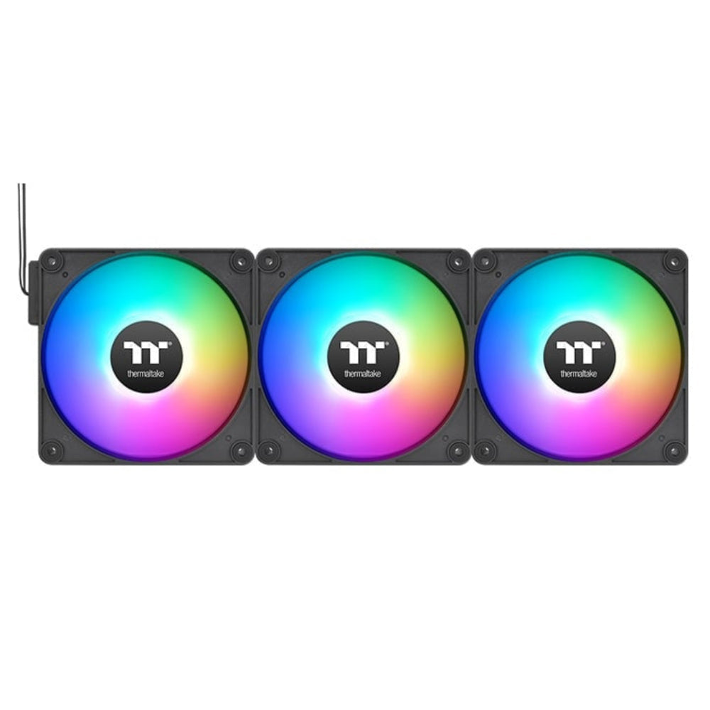 THERMALTAKE CT120 EX 120mm Reverse Blade ARGB Sync Cabinet Fan ( Black ) ( Triple Pack ) – TechCure India
