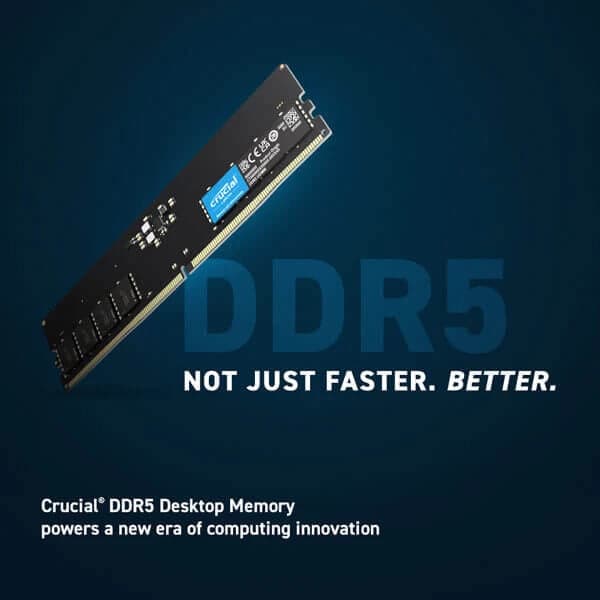 Crucial 16GB (16GBx1) DDR5 5600MHz Desktop RAM ( CL46 ) - 4