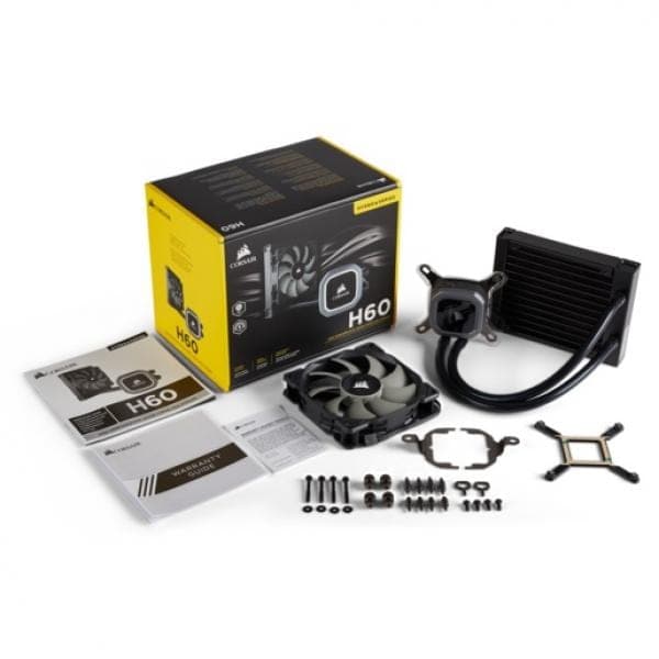 CORSAIR H60 LED 120mm CPU Liquid Cooler (Black) - 6