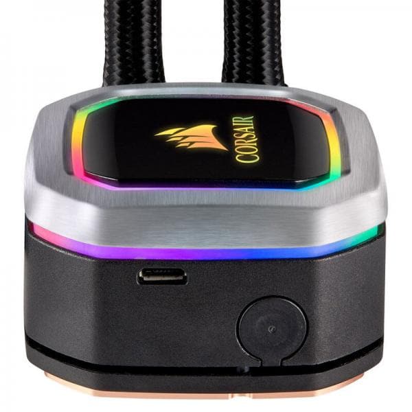 CORSAIR H115i RGB Platinum 280mm CPU Liquid Cooler (Black) - 4