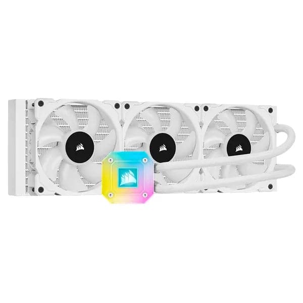 CORSAIR ICUE H150i Elite Capelllix 360mm CPU Liquid Cooler (White) - 2