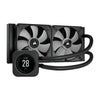 CORSAIR ICUE H100i Elite LCD Display 240mm CPU Liquid Cooler (Black) - 3
