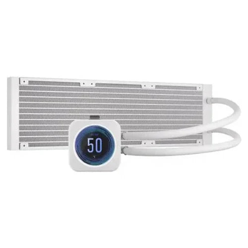 CORSAIR iCUE H150i Elite LCD XT RGB 360mm CPU Liquid Cooler (White) - 2