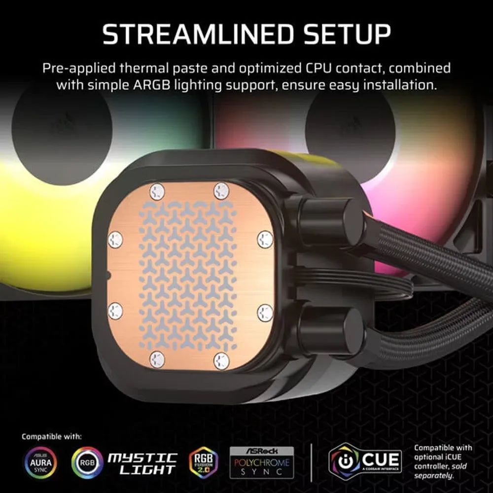 CORSAIR Nautilus RS ARGB 360mm CPU Liquid Cooler (Black) – TechCure India