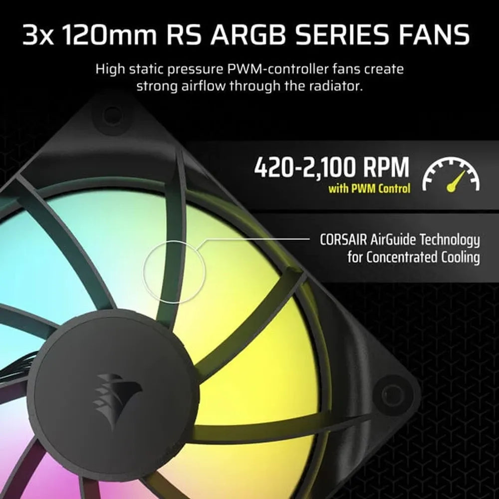 CORSAIR Nautilus RS ARGB 360mm CPU Liquid Cooler (Black) – TechCure India
