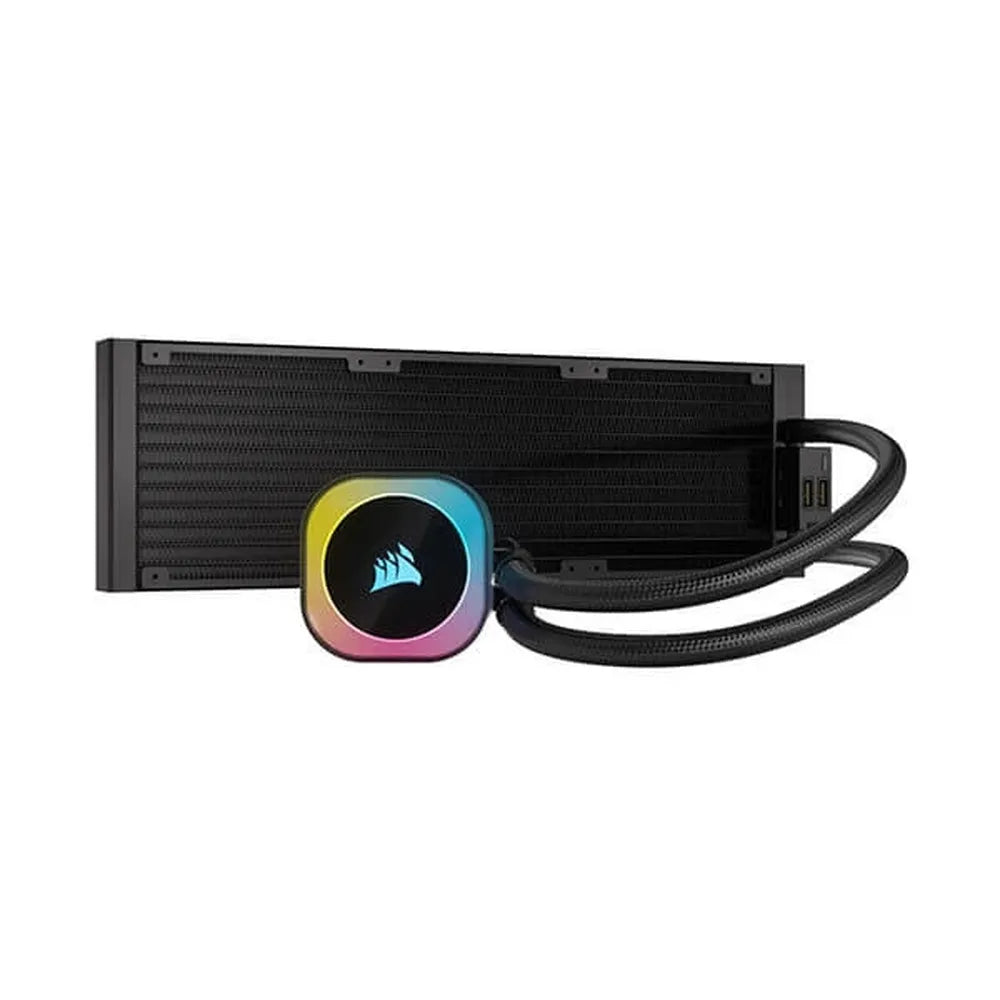 CORSAIR ICUE Link H150i 360mm RGB CPU Liquid Cooler (Black) - 4