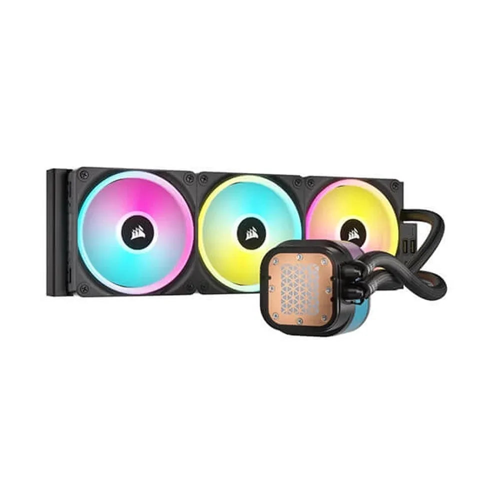 CORSAIR ICUE Link H150i 360mm RGB CPU Liquid Cooler (Black) - 3