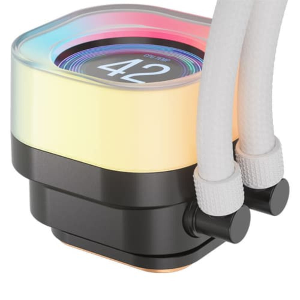 CORSAIR iCUE Link Titan 360 RX LCD RGB 360mm CPU Liquid Cooler ( White ) - 4