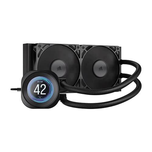 CORSAIR Nautilus RS 240mm CPU Liquid Cooler (Black) ( With LCD Display ) – TechCure India