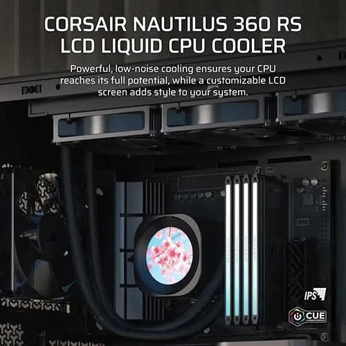 Corsair Nautilus 360 RS LCD Liquid CPU Cooler - Black – TechCure India