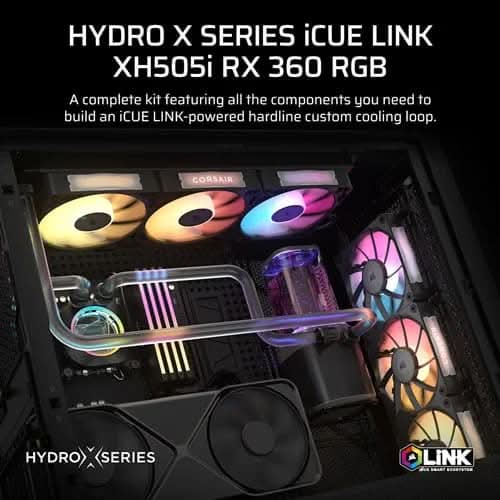 CORSAIR Hydro X Series iCUE XH505i RX 360 RGB Custom Cooling Kit (CX-9070018-WW) – TechCure India