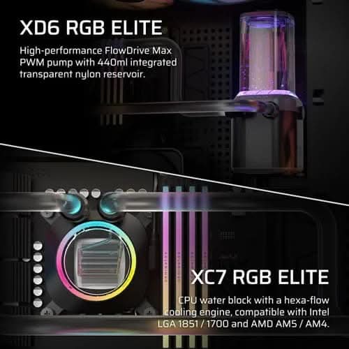 CORSAIR Hydro X Series iCUE XH505i RX 360 RGB Custom Cooling Kit (CX-9070018-WW) – TechCure India