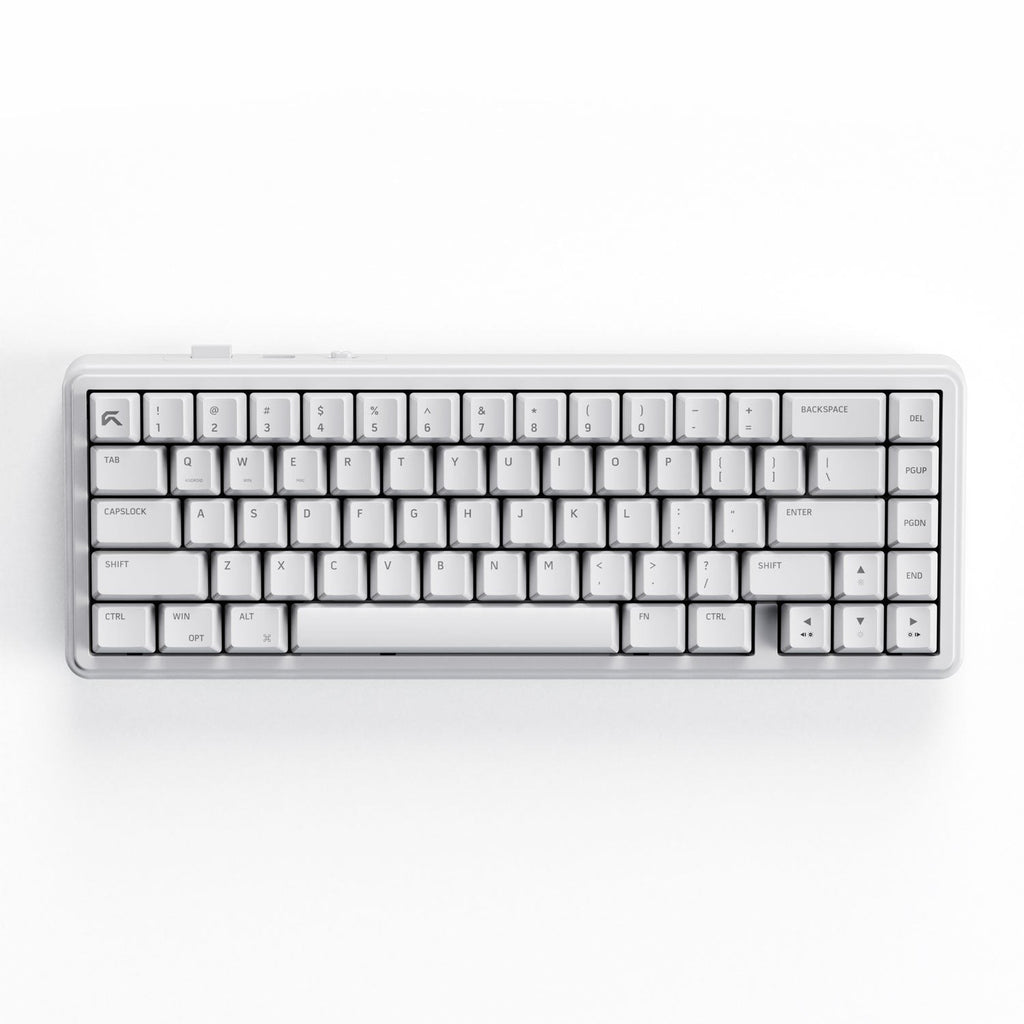 Cybeart Akula 65 - Compact 65% Wireless RGB Mechanical Keyboard (Signature Edition - White/Red/Gray) - image 1