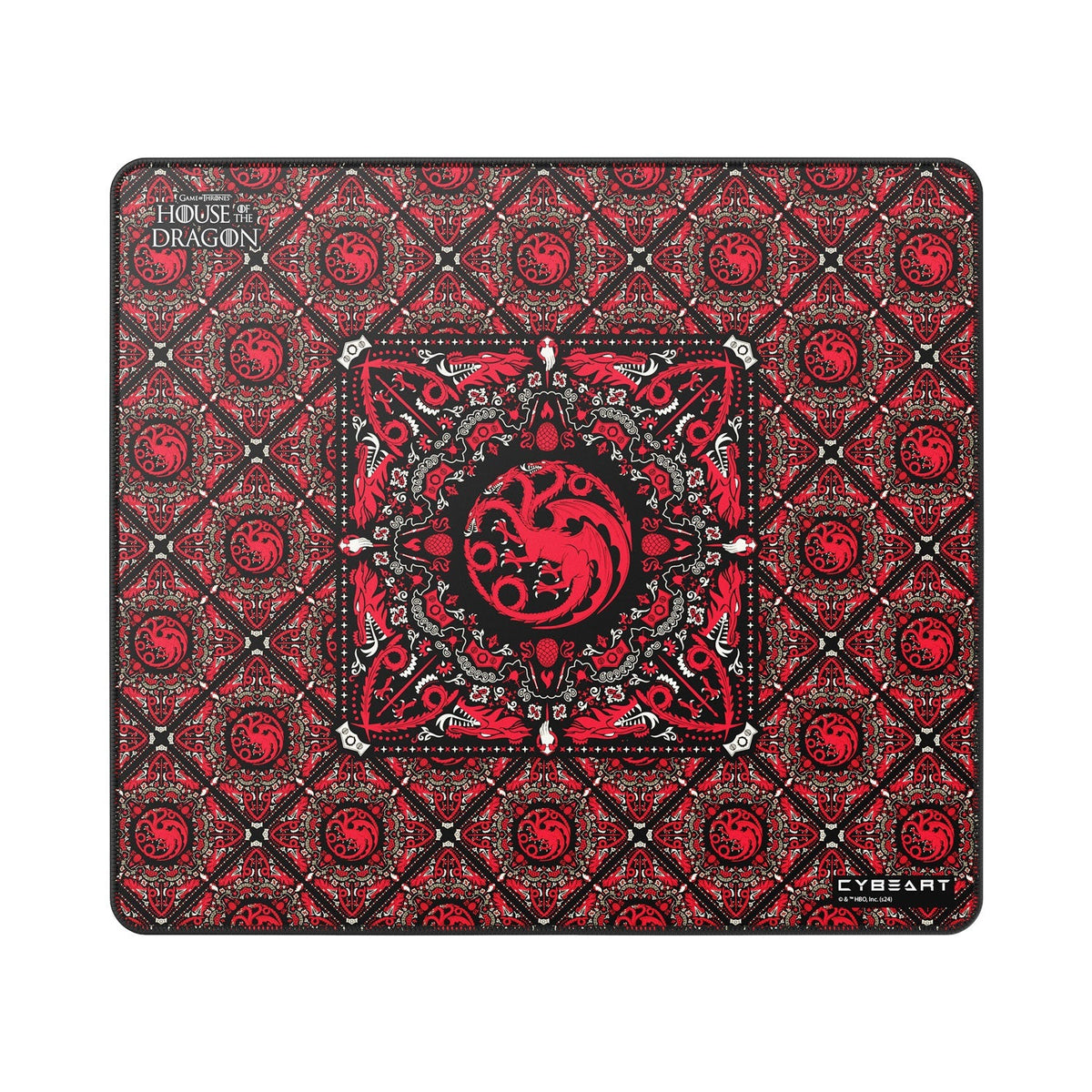 CYBEART House Targaryen Large Gaming Mousepad ( Red ) – TechCure India