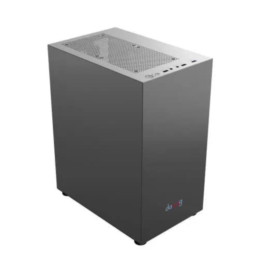 DAWG V 110 MATX Mini Tower Cabinet (Grey) – TechCure India