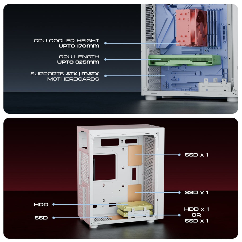 DAWG V 211 ATX Mid Tower Cabinet (Black) - image 7