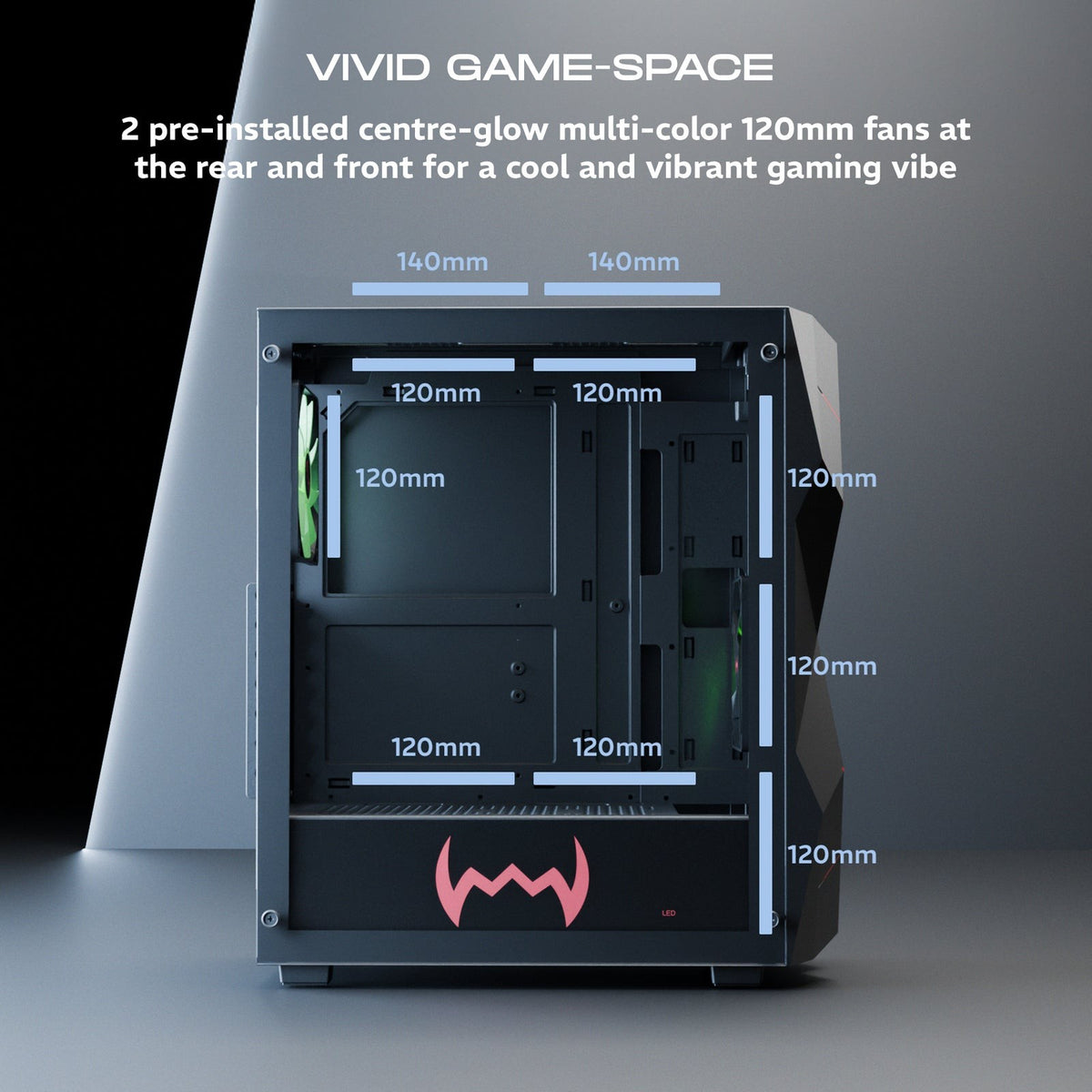 DAWG V 240 ATX Mid Tower Cabinet (Black) – TechCure India
