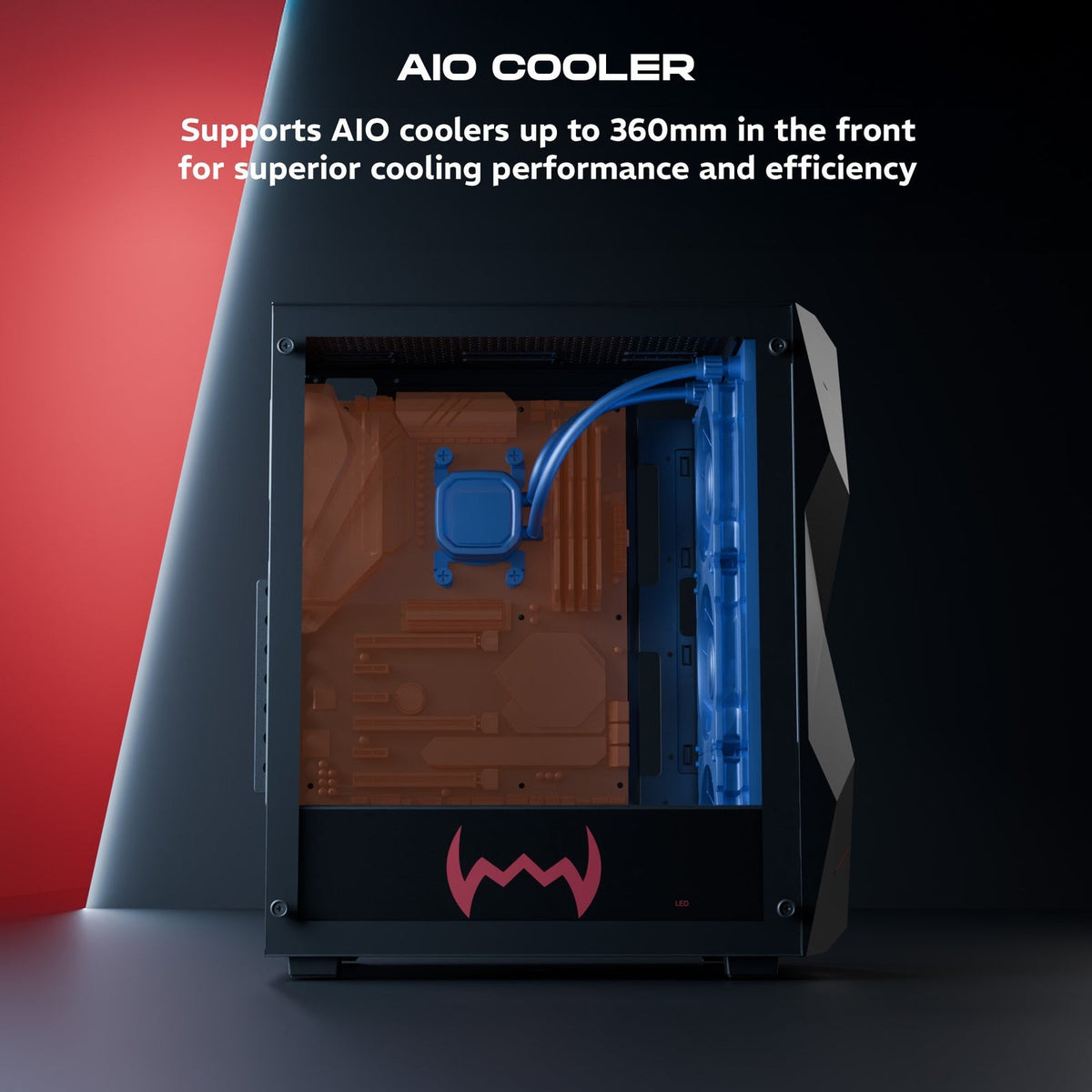 DAWG V 240 ATX Mid Tower Cabinet (Black) – TechCure India