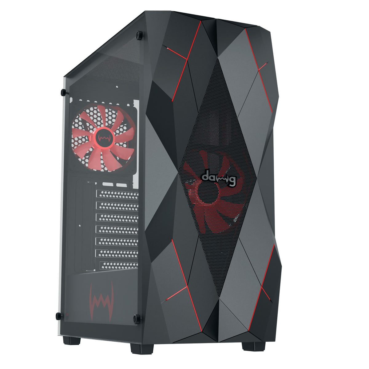 DAWG V 240 ATX Mid Tower Cabinet (Black) – TechCure India