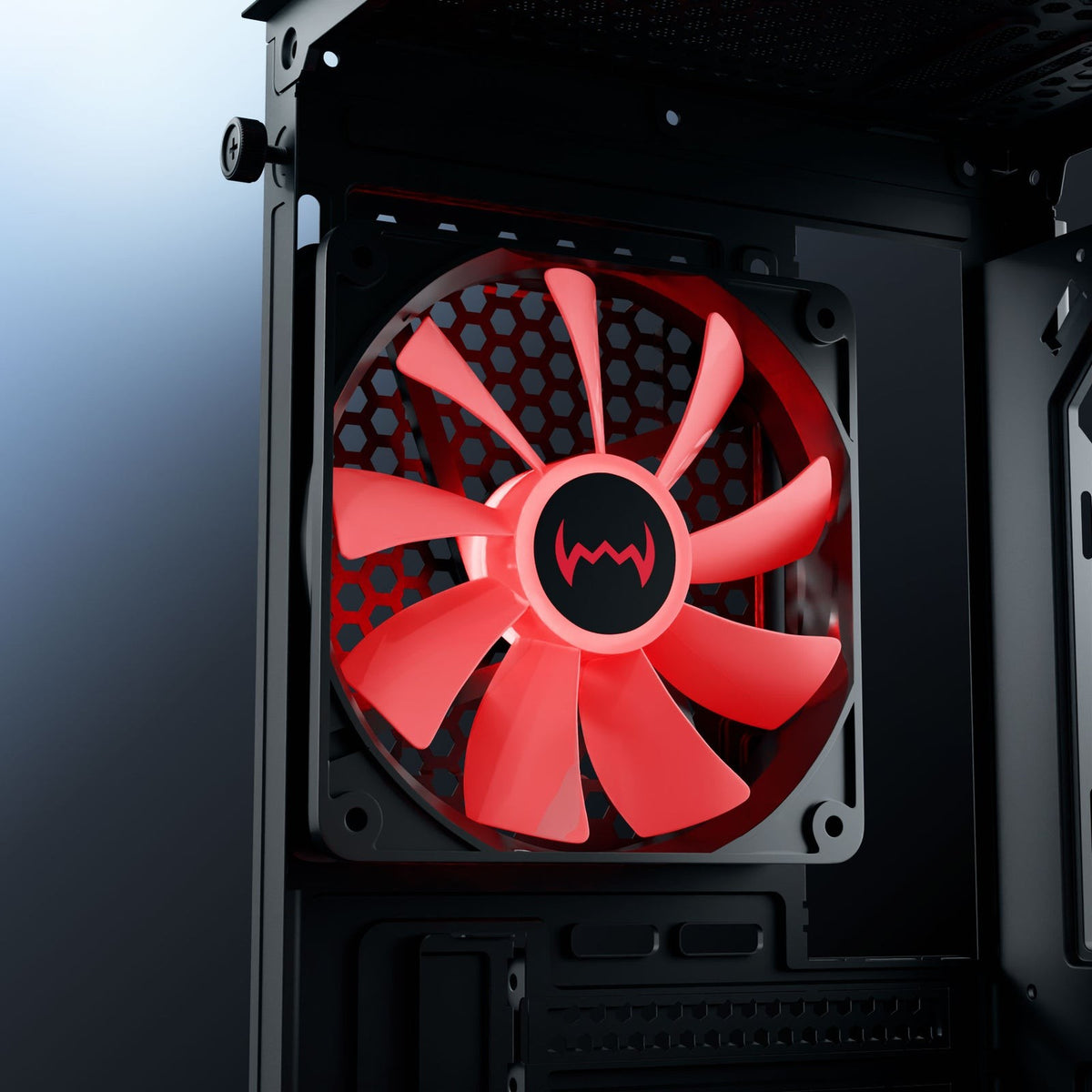 DAWG V 350 MATX Mid Tower Cabinet (Black) – TechCure India